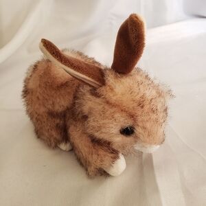 TY Buster Bunny Mini Stuffed Animal Rabbit Brown White Pink Easter Spring